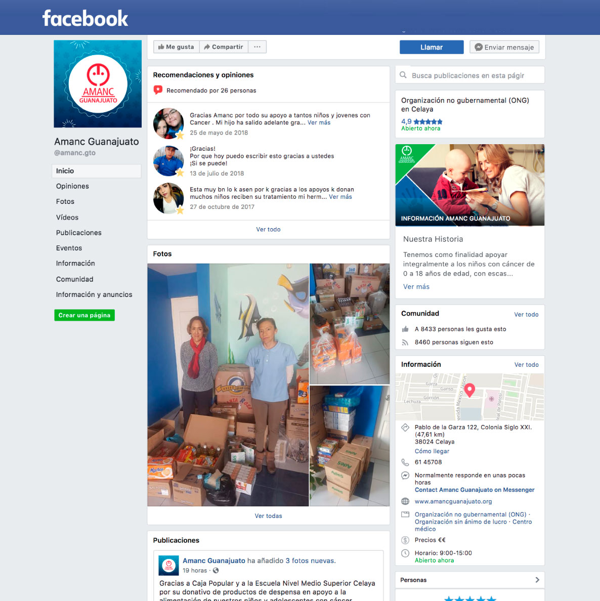 AMANC Guanajuato Facebook