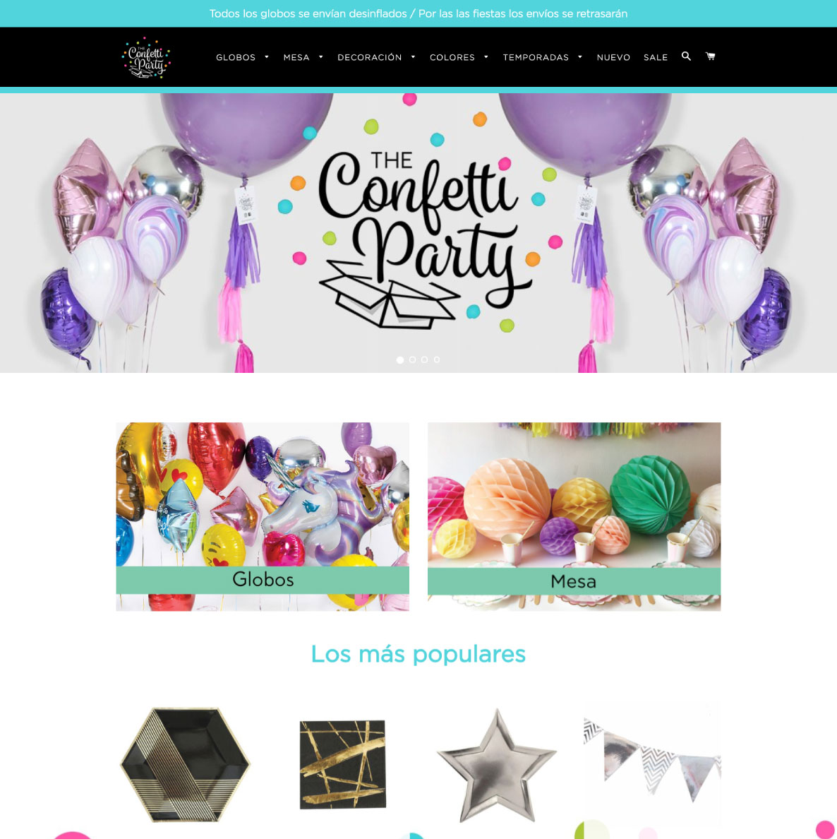 The Confetti Party WebSite