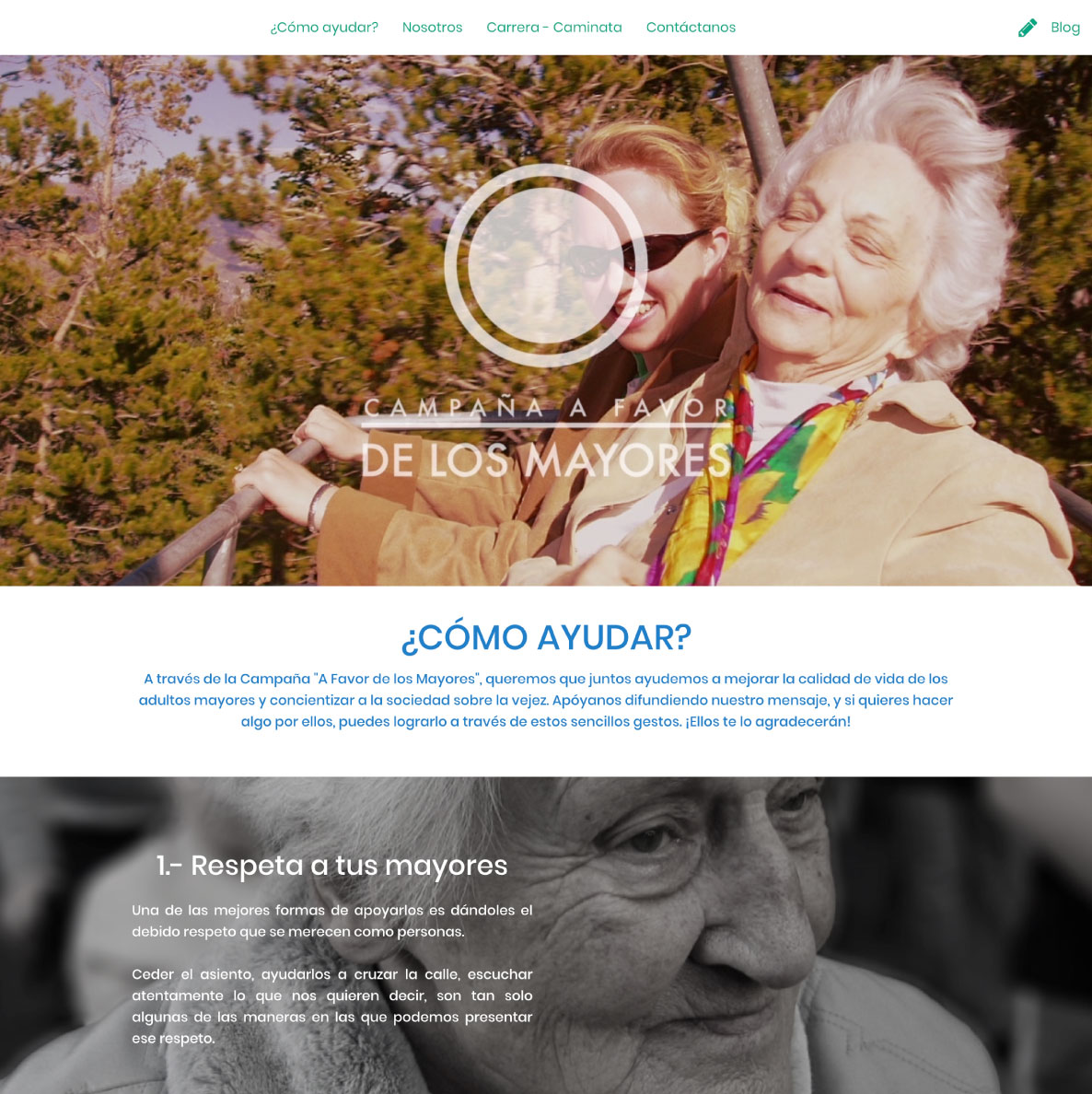 Campaña A Favor de los Mayores WebSite
