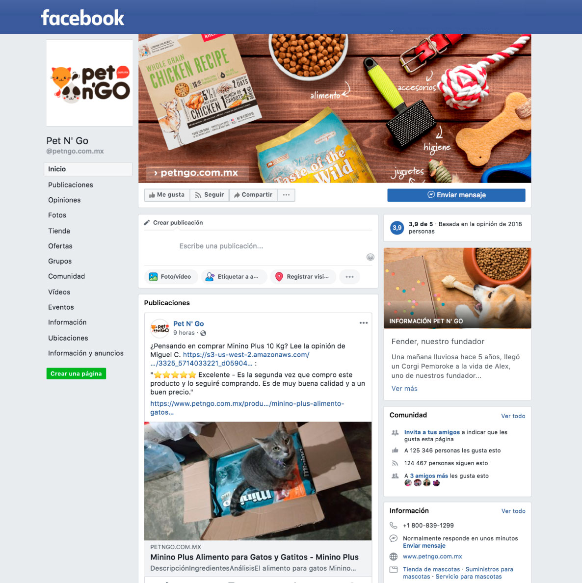 Pet n'GO Facebook